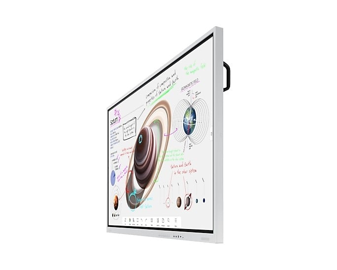 SAMSUNG WM75B Flip 4 75inch Touch Infrared UHD 3840x2160 16:9 300nit without glass 220nit with glass 16/7 3years