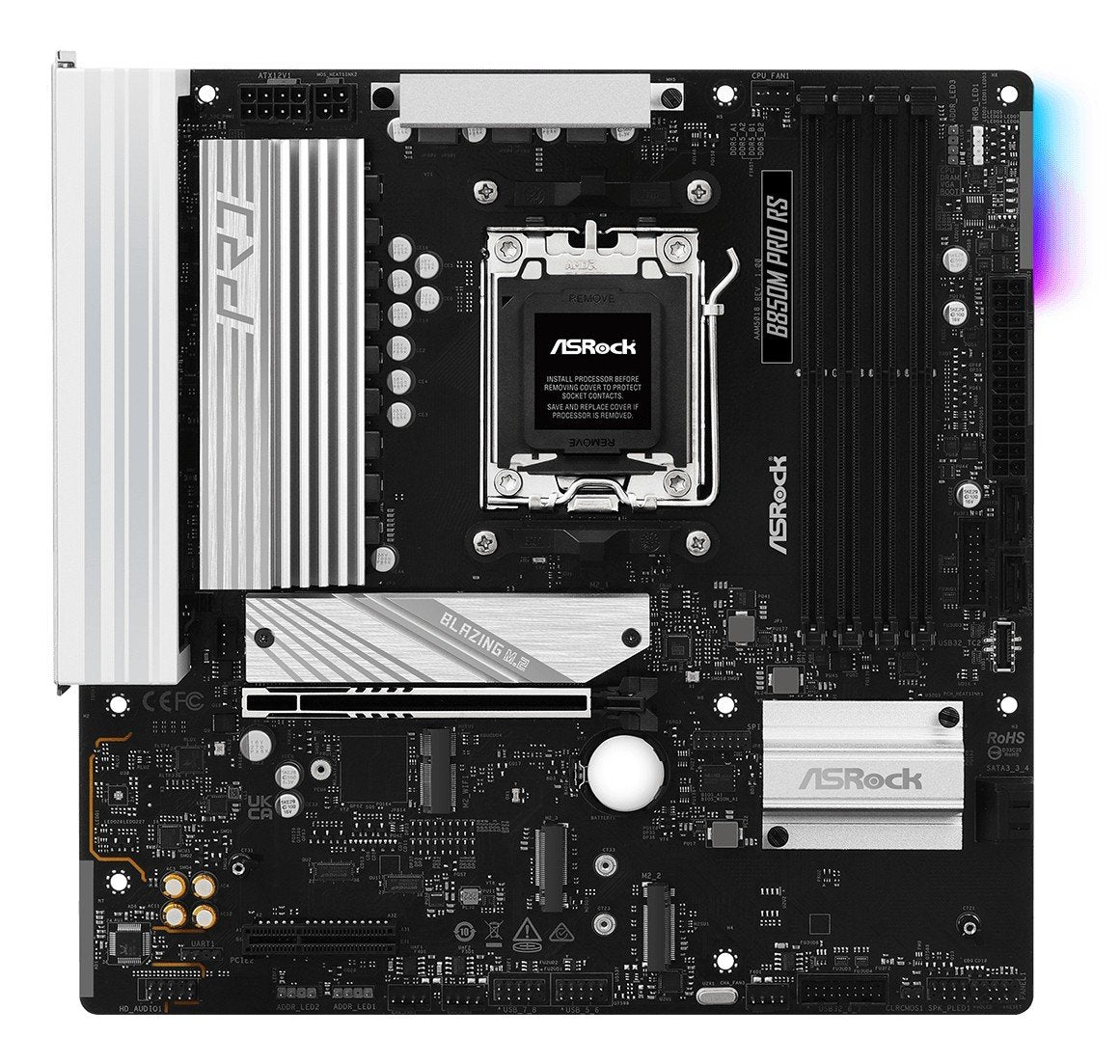 Carte mere ASRock B850M Pro RS pour processeurs AMD Ryzen 7000 avec support DDR5