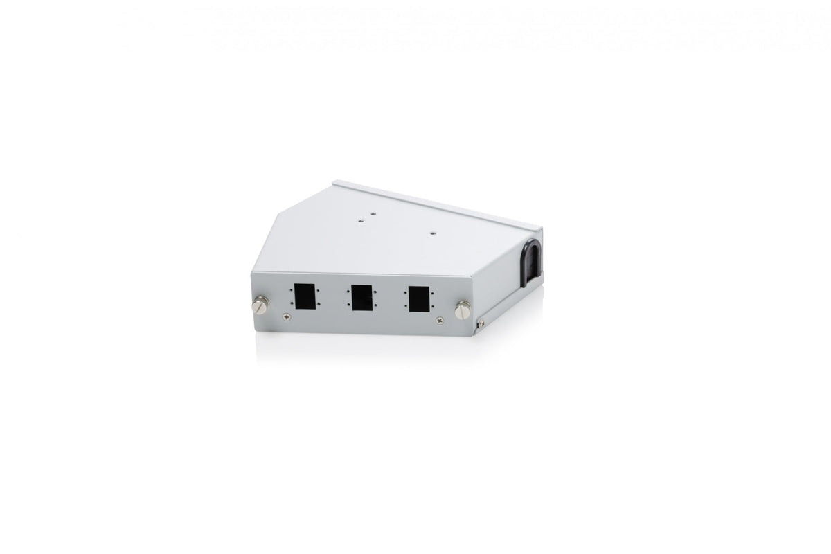 Digitus DN-96894 Répartiteur de fibre optique angulaire sur rail DIN, 6 SC SX/LC DX, gris