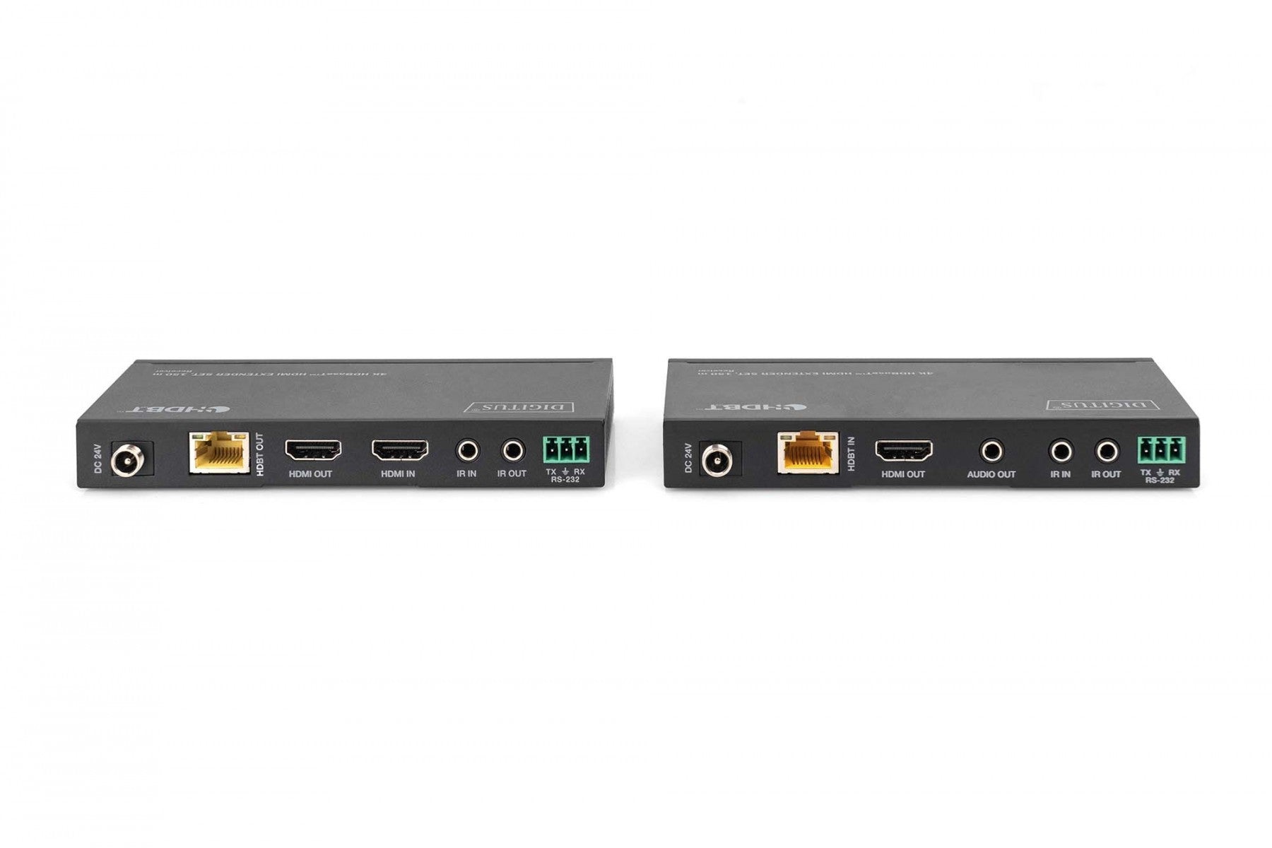 Digitus DS-55508 extension audio/video Émetteur et récepteur AV Noir