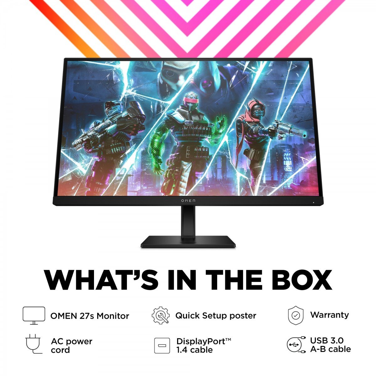 "OMEN by HP 27 inch FHD 240Hz Gaming Monitor - OMEN 27s écran plat de PC 68,6 cm (27"") 1920 x 1080 pixels Full HD LCD Noir"