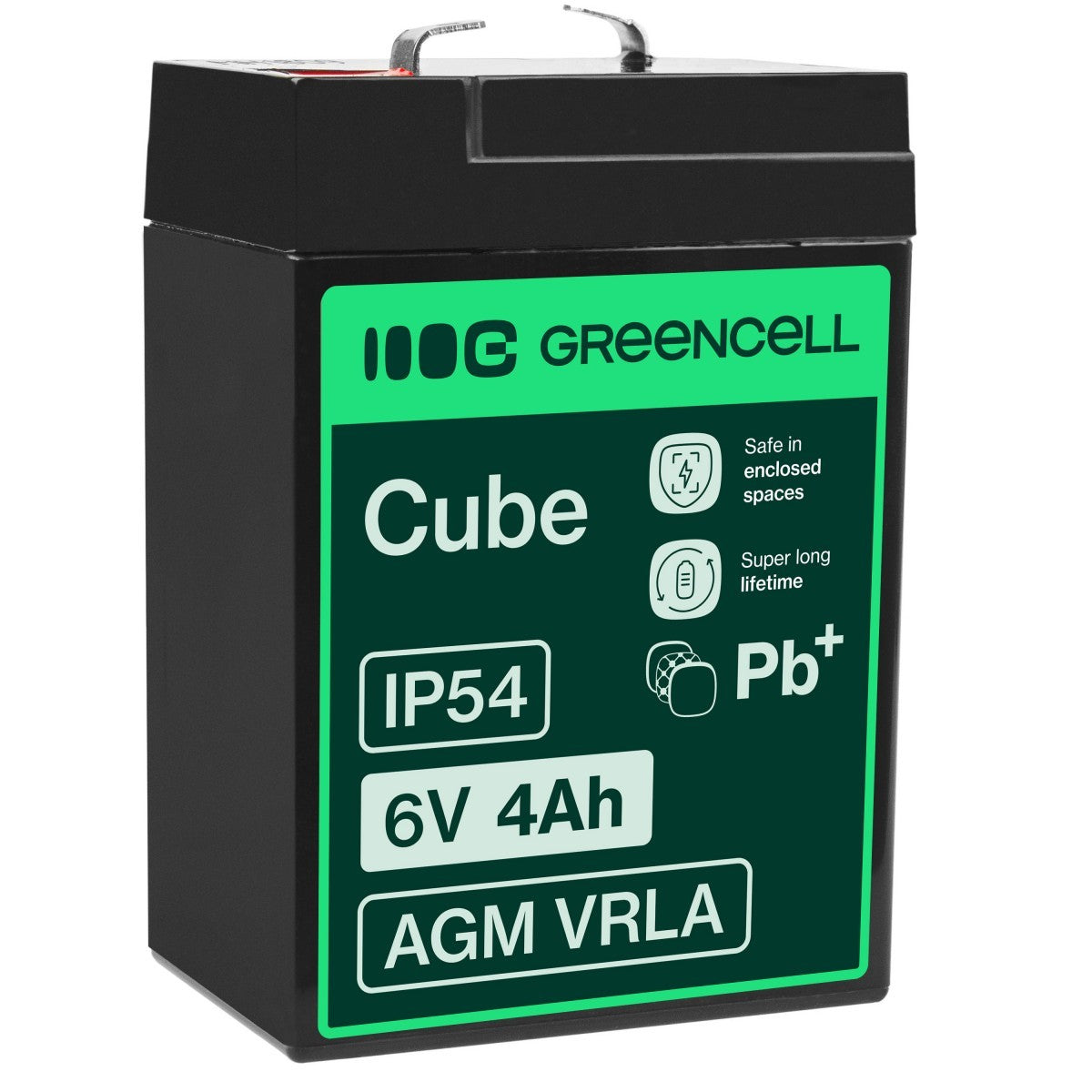 Green Cell AGM15 Batterie de l'onduleur Sealed Lead Acid (VRLA) 6 V 4 Ah