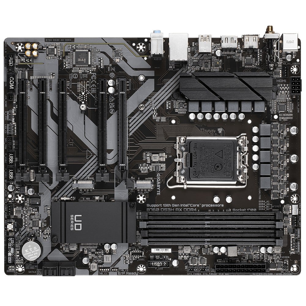 GIGABYTE B760 DS3H DDR4 carte mere Intel B760 Express LGA 1700 ATX