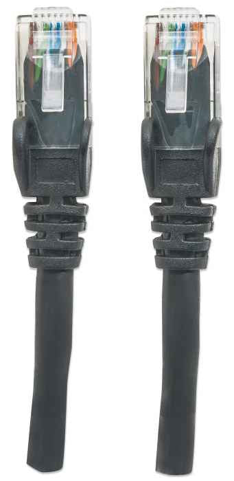 Intellinet 2m Cat6 câble de réseau Noir U/UTP (UTP)