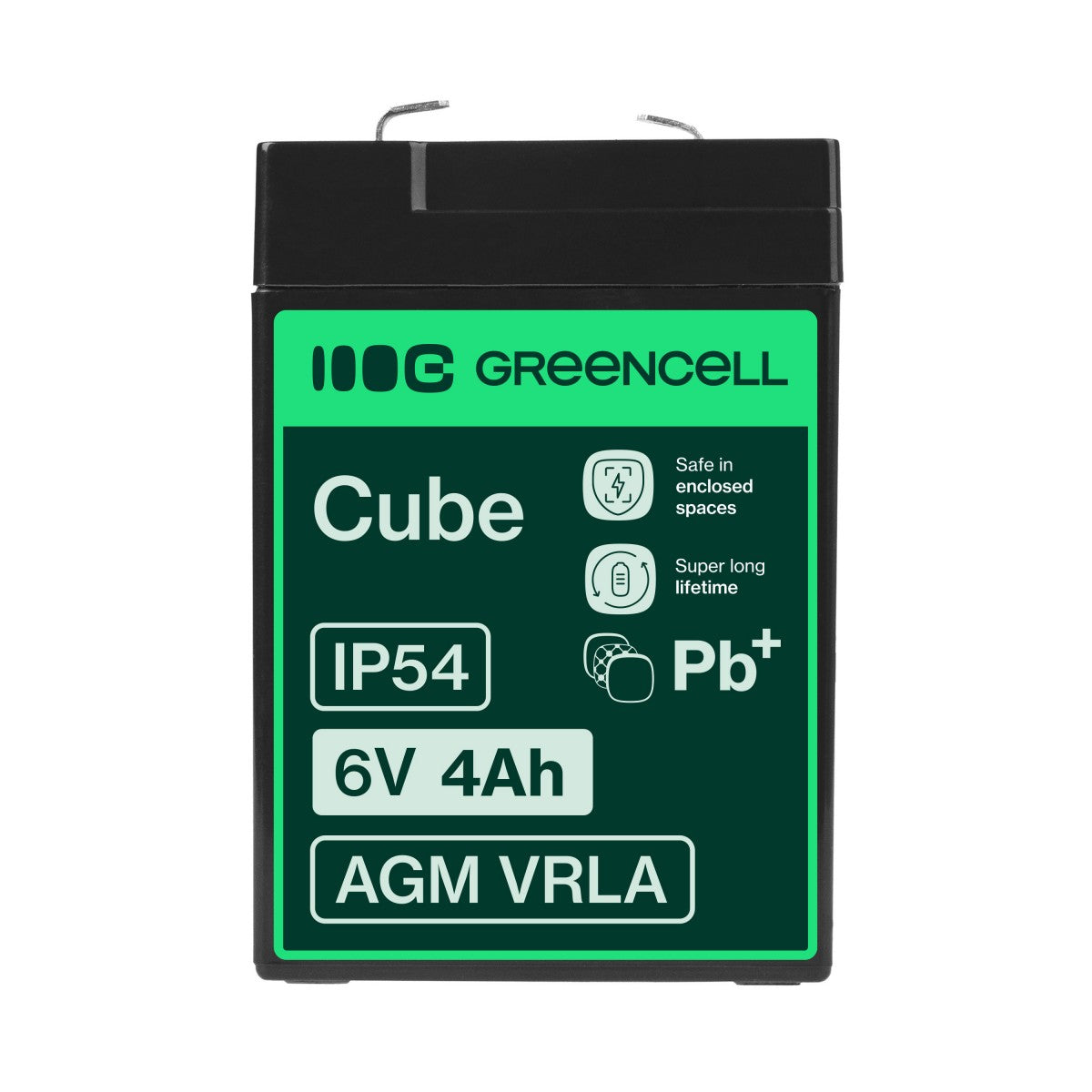 Green Cell AGM15 Batterie de l'onduleur Sealed Lead Acid (VRLA) 6 V 4 Ah