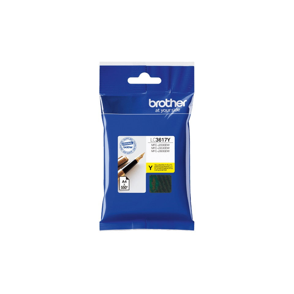 Brother LC-3617Y cartouche d'encre 1 piece(s) Original Rendement standard Jaune
