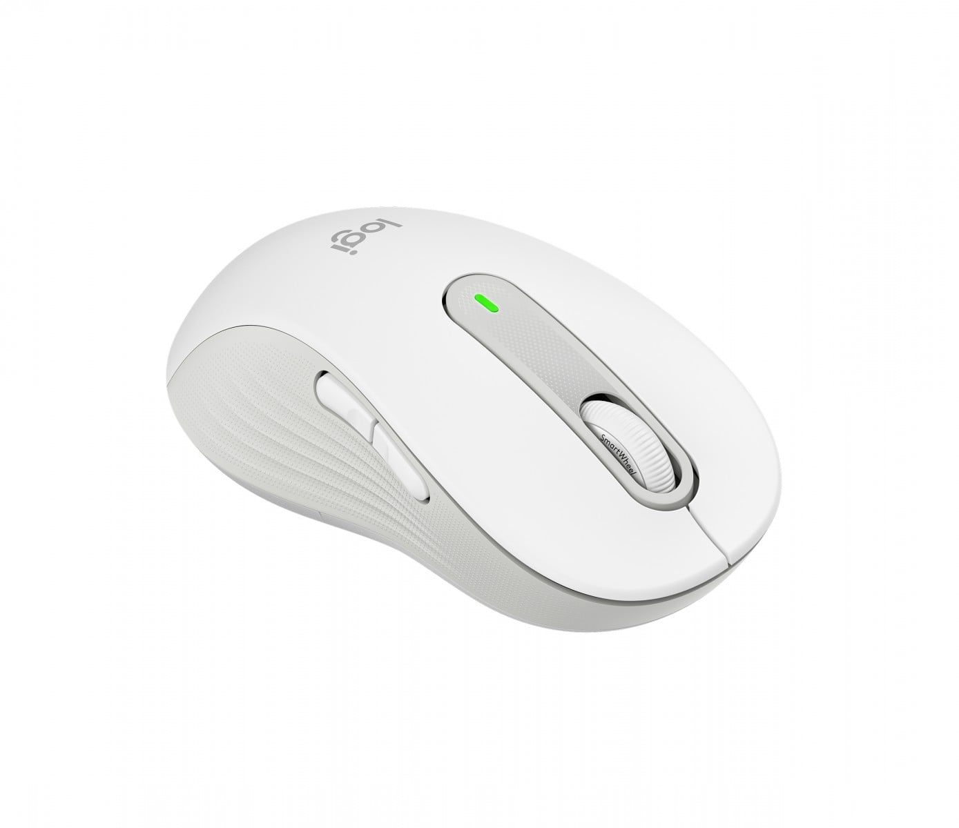 LOGITECH Signature M650 L LEFT Mouse large size left-handed optical 5 buttons wireless Bluetooth 2.4 GHz OFF-WHITE