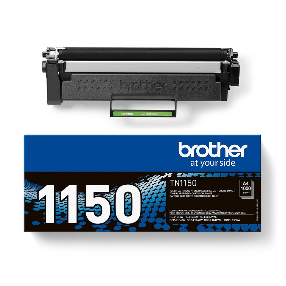 BROTHER TN1150 Toner noir capacité jusquà 1 000 pages pour HL-L1240W / HL-L1242W / DCP-L1640W / DCP-L1642W / DCP-L1660W