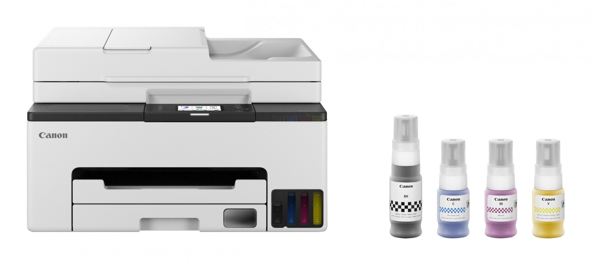 CANON MAXIFY GX2050 MFP colour inkjet refillable A4 15ipm Print 250sheets USB Wi-Fi LAN +1 ink set +2extra black bottles