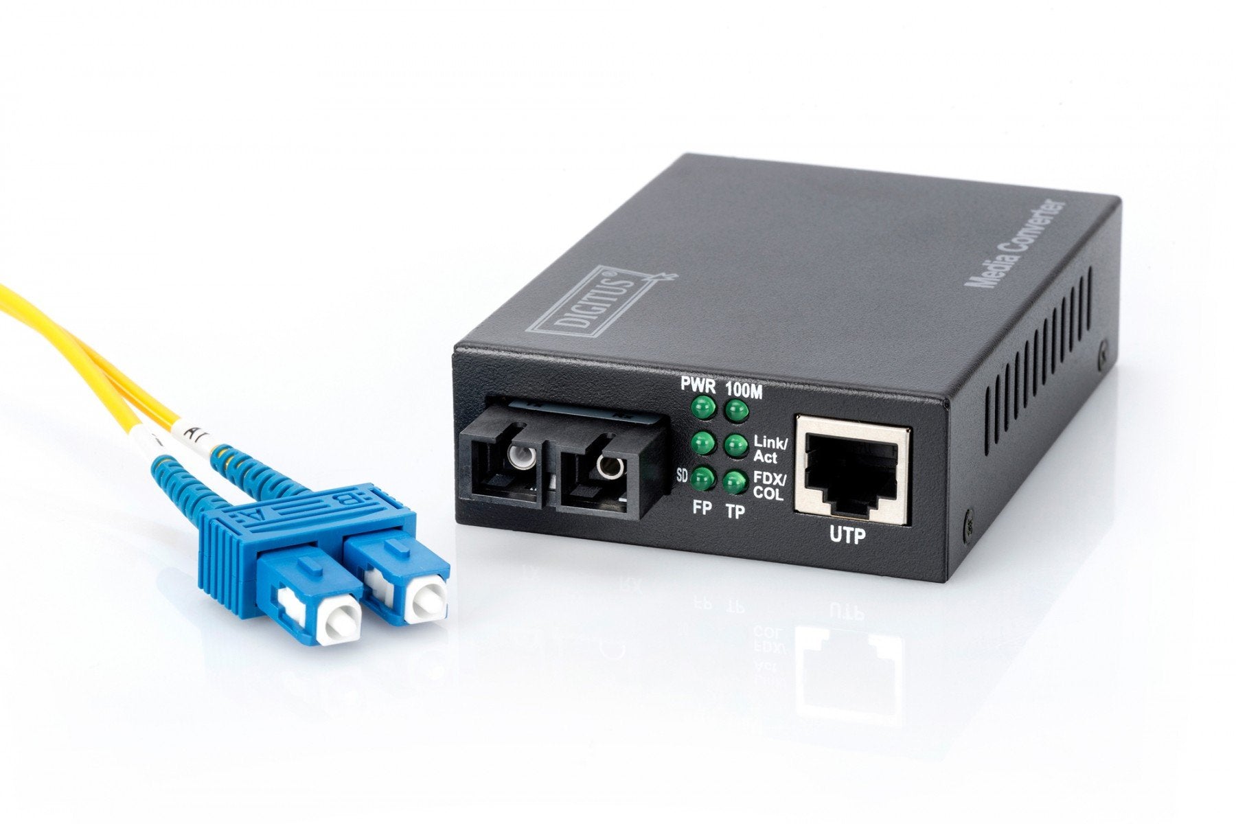 Digitus DN-82021-1 convertisseur de support réseau Interne 1310 nm Monomode Noir