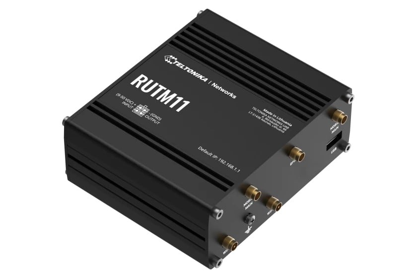 TELTONIKA NETWORKS RUTM11 DUAL SIM 4G/LTE/GNSS 4x RJ45-Ports WiFi router