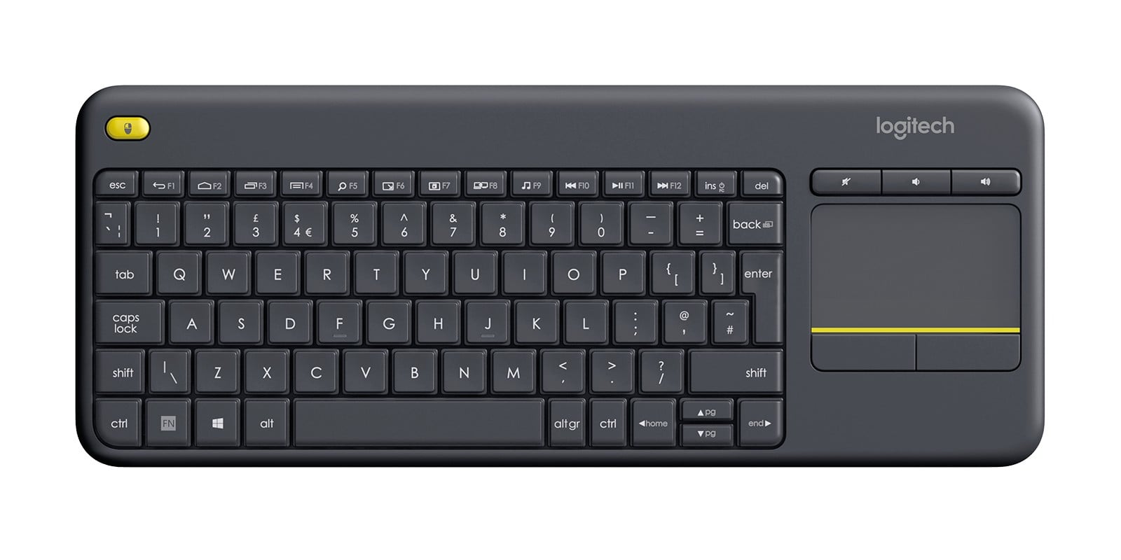 Logitech 920-007119 K400 Plus Clavier sans fil avec pavé tactile