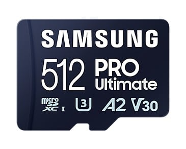 CARTE MEMOIRE SAMSUNG 512 Go MICRO-SD PRO Ultimate avec lecteur USB Classe 10 Le