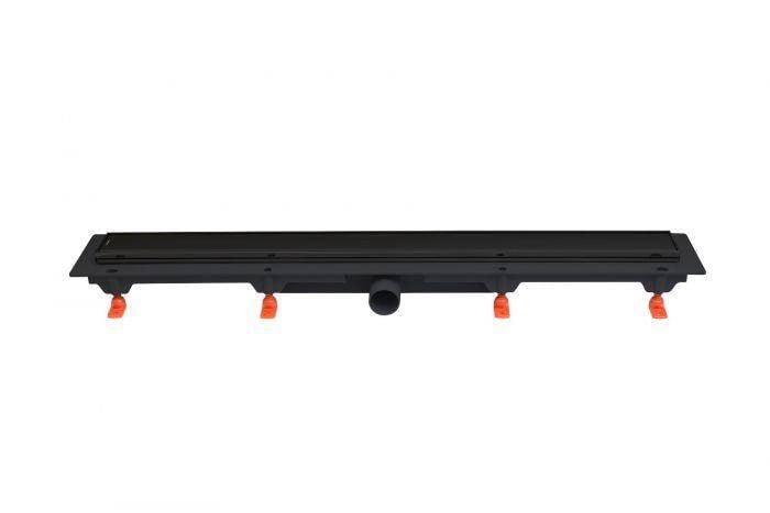 WERIT 175-30650400-38 JOMOTech Paquet EXCLUSIVE 40 / Drain Linéaire 650 mm / Couvercle Double Face FLIS Noir Mat / Tapis