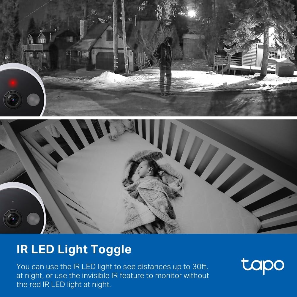 TP-Link Tapo C120 Caméra de sécurité IP Intérieure et extérieure 2560 x 1440 pixels Plafond/Mur/Bureau