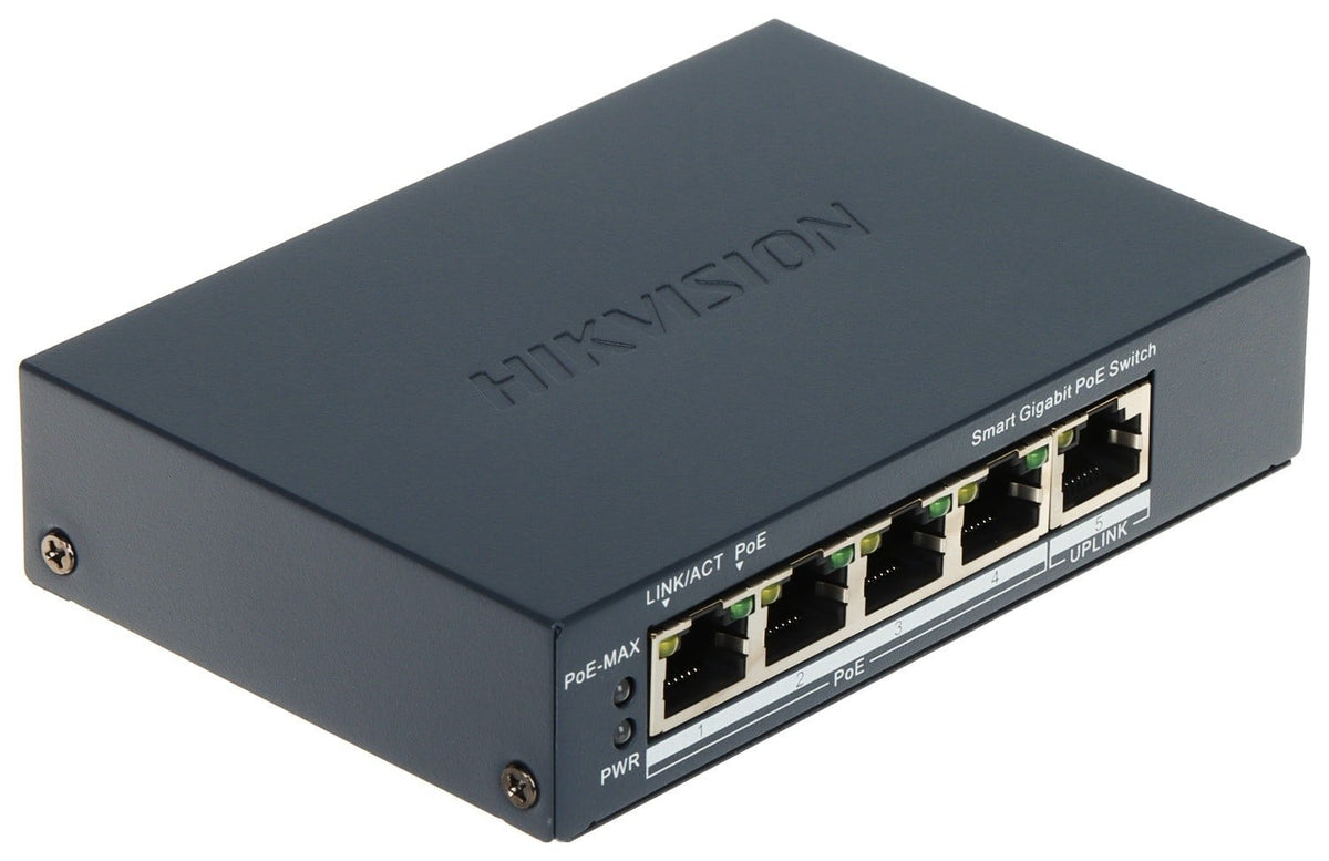 Hikvision DS-3E1505P-EI(O-STD) Commutateur POE Gigabit Intelligent 4 Ports