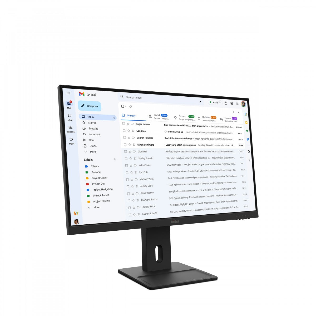 LENOVO ThinkVision E27-40 LED Écran 27p 1920x1080 Full HD (1080p) IPS 300cd/m2 1500:1 4ms HDMI VGA DisplayPort speakers 3y