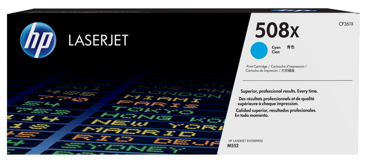 HP 508X original Toner cartridge CF361X cyan 9.500 pages high capacity