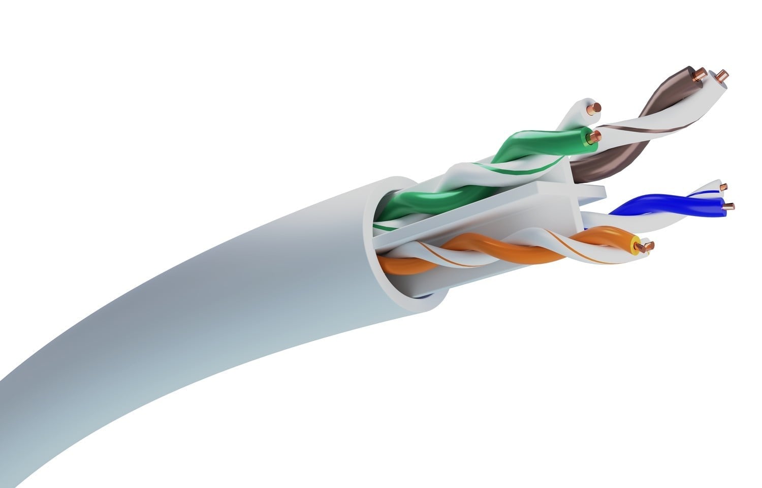 Extralink CAT6 UTP (U/UTP) V2 INDOOR TWISTED PAIR 100M câble de réseau Gris U/UTP (UTP)