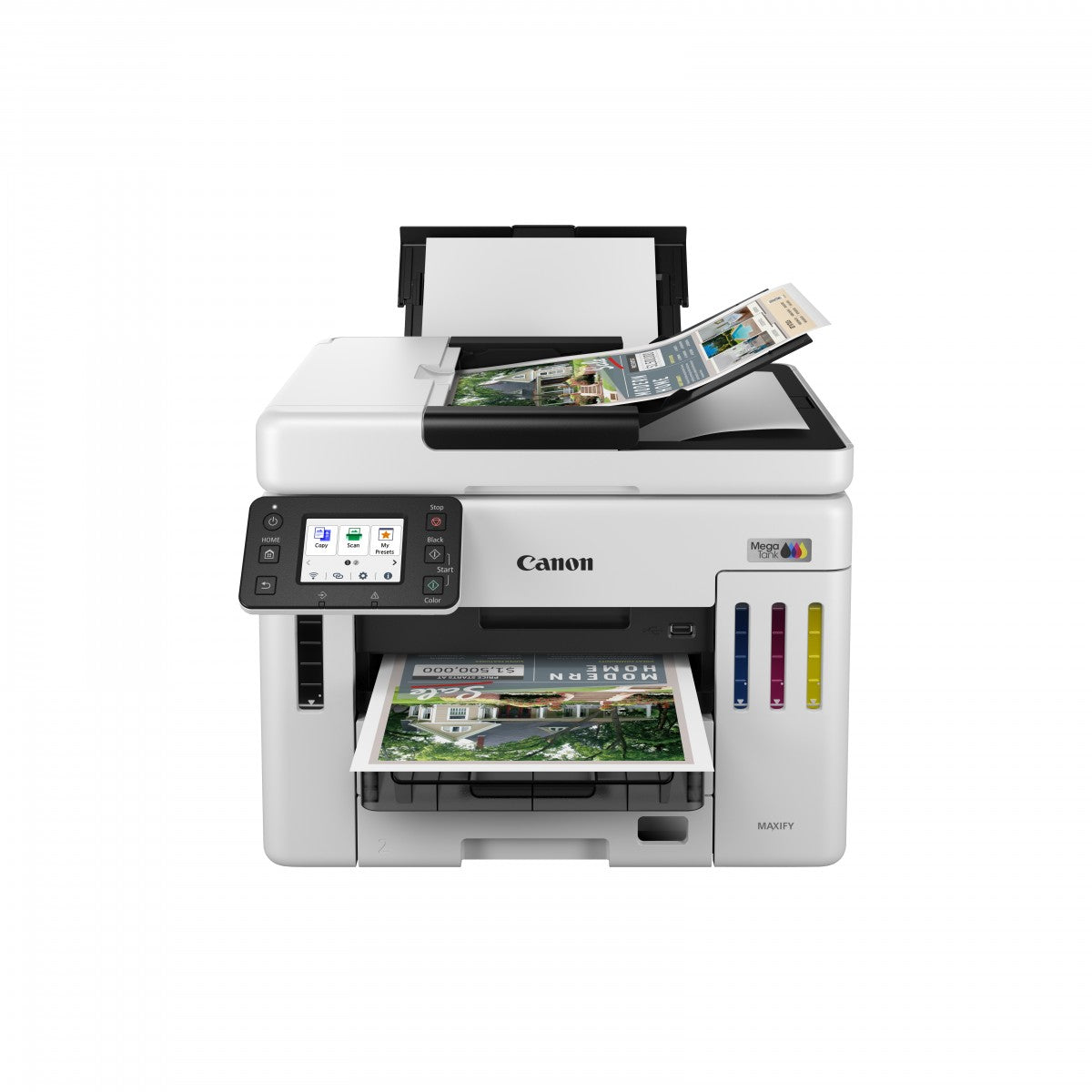CANON MAXIFY GX7150 MegaTank MFP colour inkjet CISS Legal 216x356mm A4 24ipm Print 600sheets USB Wi-Fi LAN