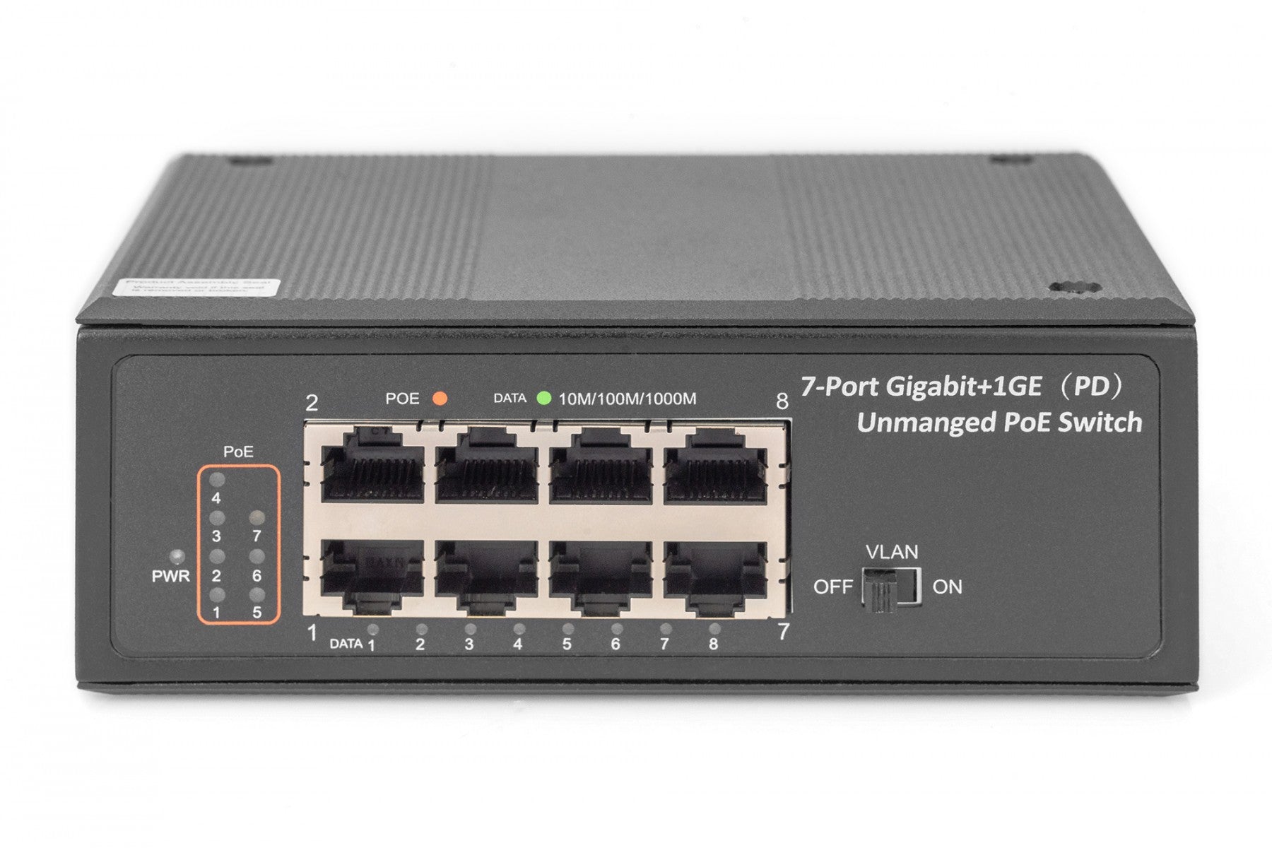 Digitus DN-651113 commutateur réseau Non-géré Gigabit Ethernet (10/100/1000) Connexion Ethernet, supportant l'alimentation via ce port (PoE) Noir