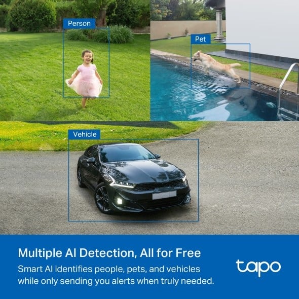 TP-LINK Solar-Powered Security Camera Kit 1x Tapo C425 1x Tapo A201