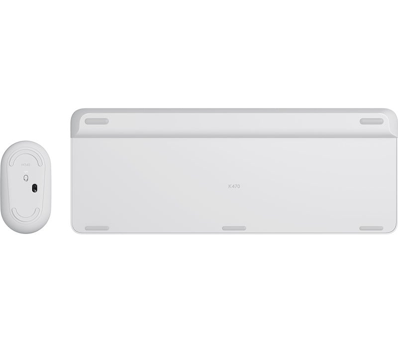 Logitech Slim MK470 clavier Souris incluse Universel RF sans fil QWERTY US International Blanc