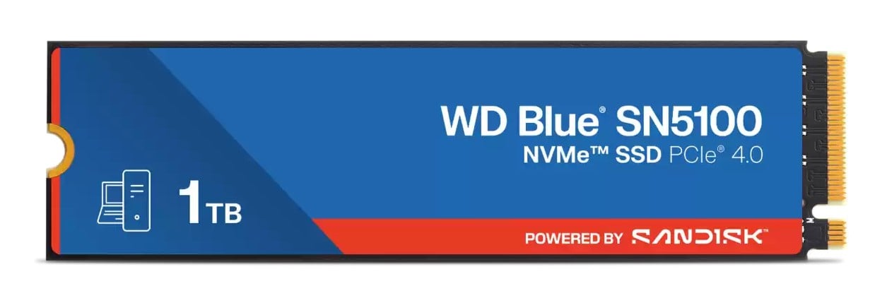 WD Disque SSD Blue SN5100 NVMe 1To POWERED BY SANDISK