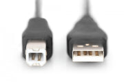 Digitus AK-300102-018-S câble USB USB 2.0 USB A USB B 0,48 Gbit/s Noir