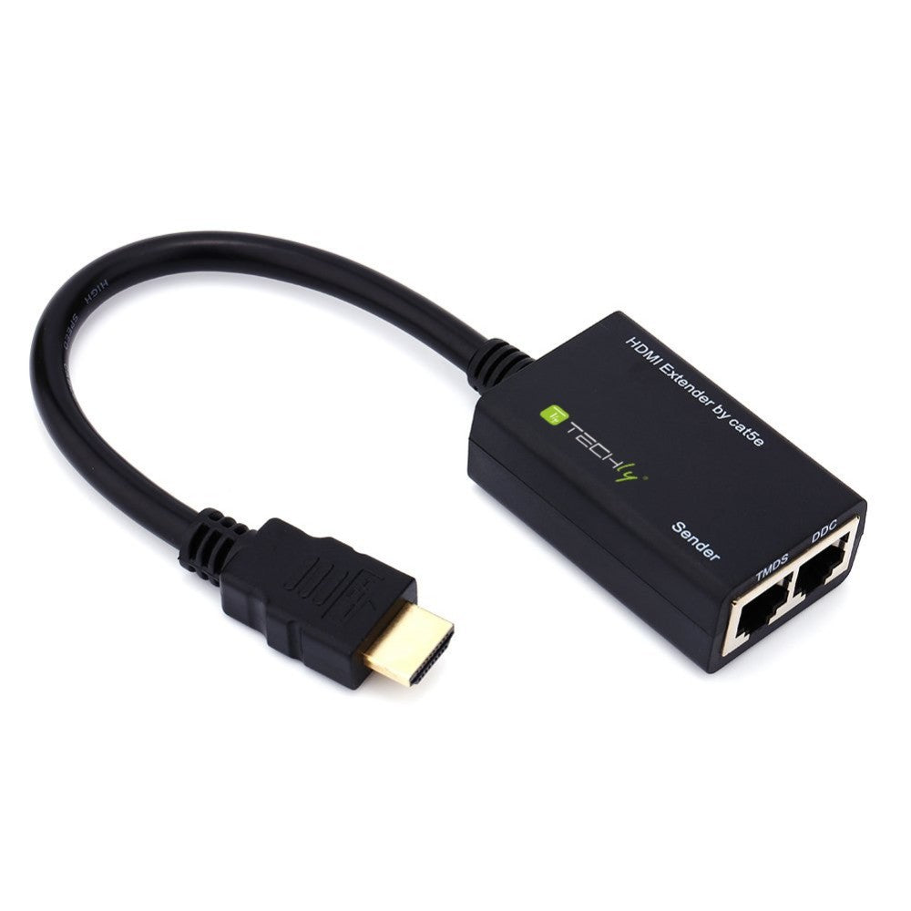 Techly IDATA EXT-E30D Extendeur HDMI 1080p60Hz jusqu'a 30m sur câble Cat5e/6