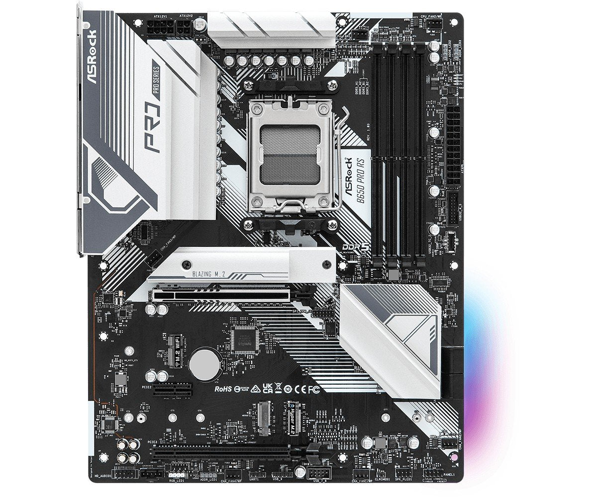 ASRock B650 PRO RS Carte mere ATX pour AMD Ryzen 7000 avec DDR5 et Ethernet 2.5 Gigabit