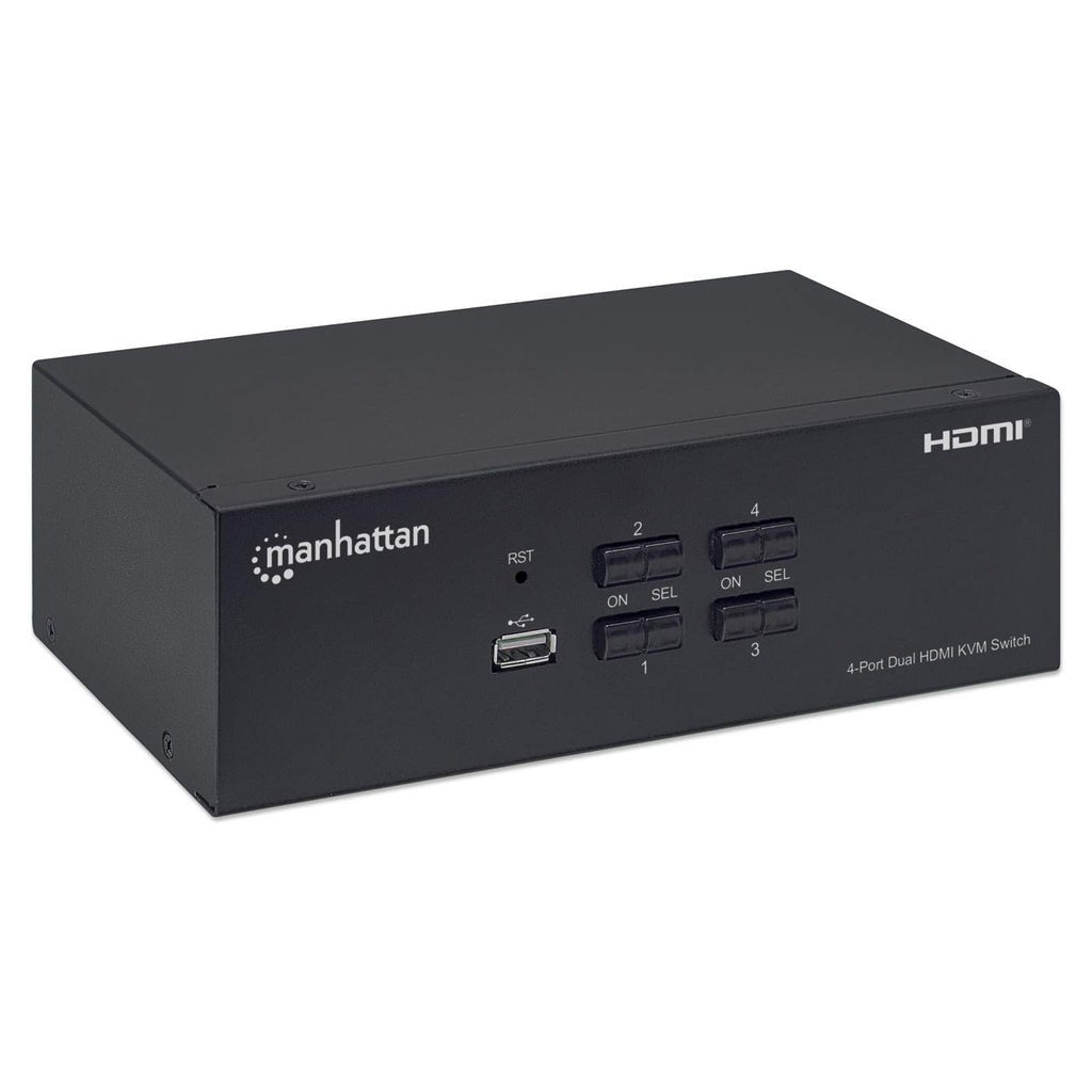 Manhattan 153539 Commutateur KVM 4/1 USB HDMI 4K