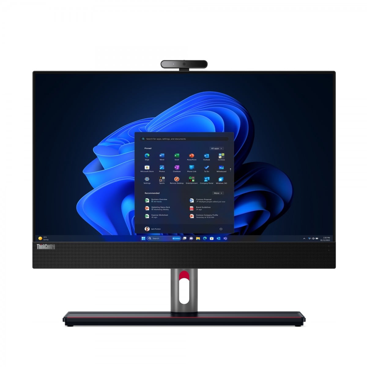 "Lenovo ThinkCentre M90a Intel® Core™ i5 i5-14500 60,5 cm (23.8"") 1920 x 1080 pixels Écran tactile PC All-in-One 16 Go DDR5-SDRAM 512 Go SSD Windows 11 Pro Wi-Fi"