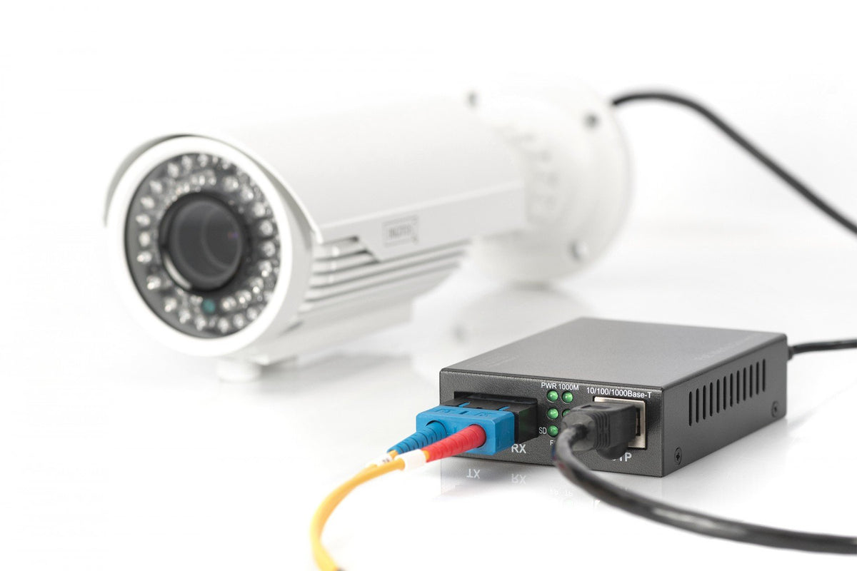 Digitus DN-82160 convertisseur de support réseau 1000 Mbit/s 1310 nm Monomode Noir