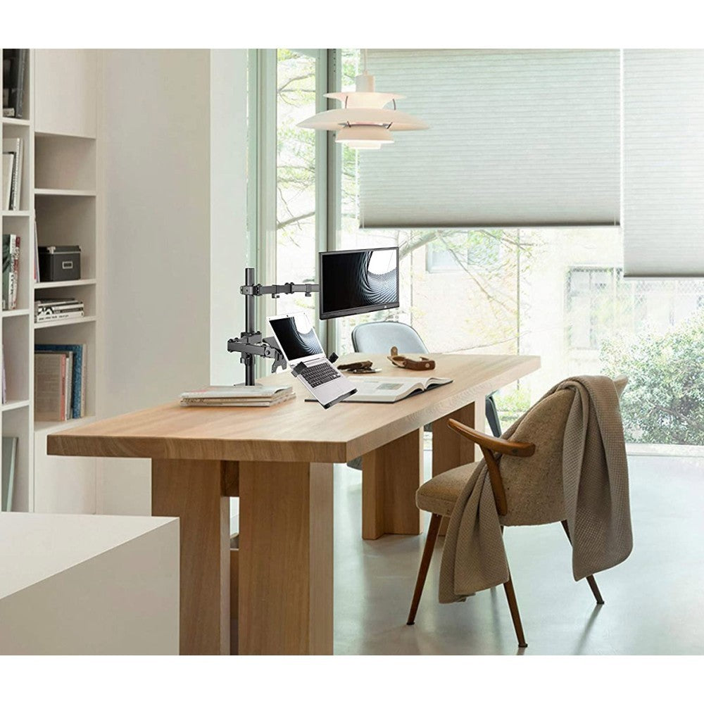 "Support de bureau rotatif Techly ICA-LCD 174NB pour moniteur de 13 a 32"" et ordinateur portable de 17"""