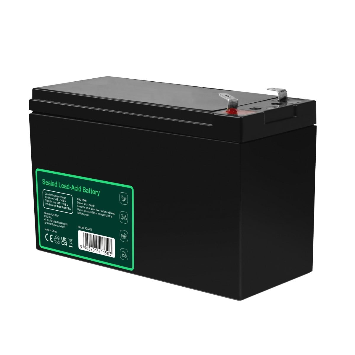 Green Cell AGM04 Batterie de l'onduleur Sealed Lead Acid (VRLA) 12 V 7 Ah