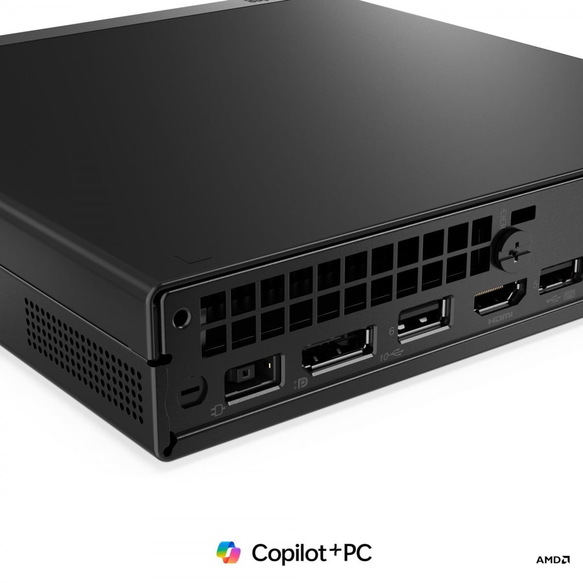 Lenovo ThinkCentre neo 55q Gen 6 Copilot+ PC AMD Ryzen AI 5 330 32 Go DDR5-SDRAM 1 To SSD Windows 11 Pro Mini PC Noir