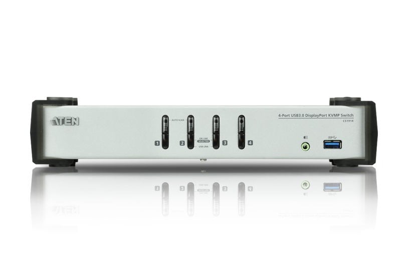 Aten CS1914 switch KVM DisplayPort 1.1/USB 3.0/HP - 4 ports