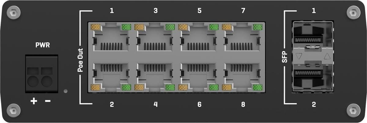 TELTONIKA NETWORKS TSW200 Industrial PoE+ Ethernet Switch