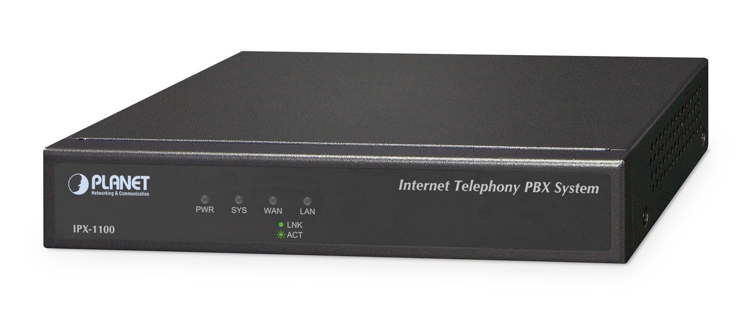 Planet IPX-1100 Systeme IP PBX 100 Utilisateurs avec Plusieurs Codecs Vocaux