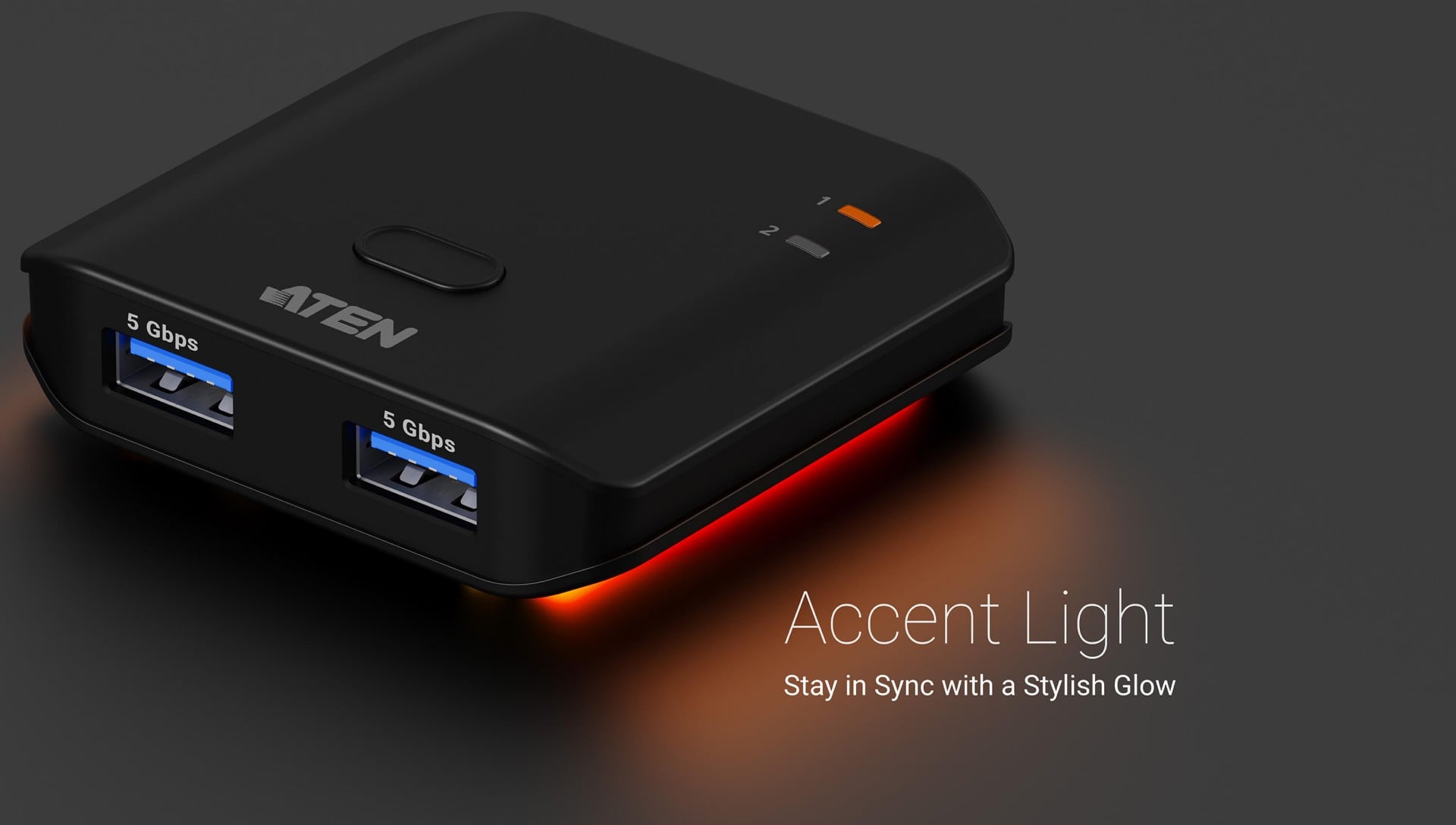 Aten US4322-AT 2x2 USB 3.2 Gen 1 Sharing Commutateur