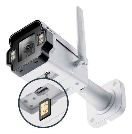 TP-LINK VIGI 4MP Outdoor Full-Color 4G Bullet Network Camera 4G Cat4 LTE-TDD/LTE-FDD/WCDMA 3xLAN Ports 4MP 1/2.7inch