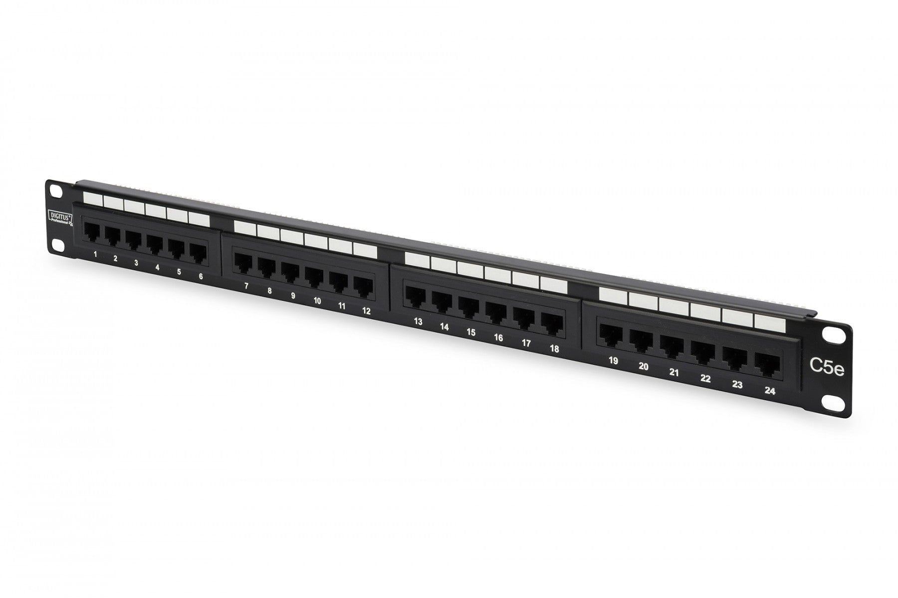 Panneau de brassage CAT 5e - RJ-45 - Cat5e - Noir - 515 mm - 60 mm - 654 g
