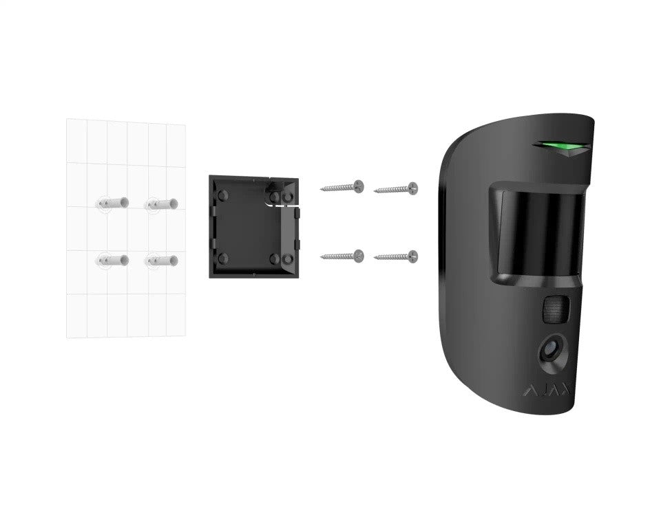 Ajax Systems 117743.307.BL1 Détecteur de mouvement avec caméra MotionCam HDR - noir