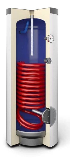 GALMET 26-208000 Échangeur de chaleur a serpentin SGW(S) Tower 200 l, debout, polyuréthane, skay