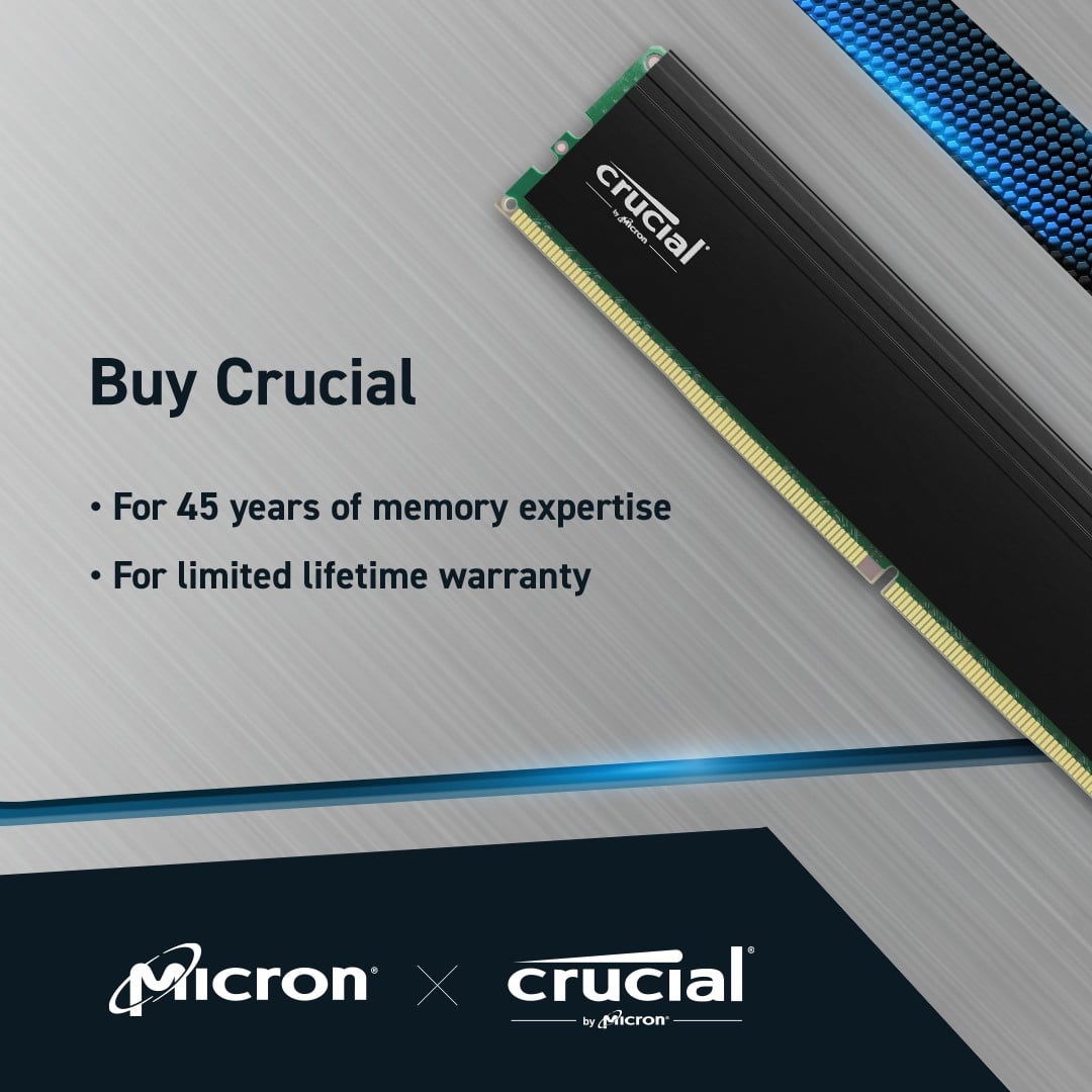 Crucial Pro 64GB Kit2 DDR4-3200 UDIMM