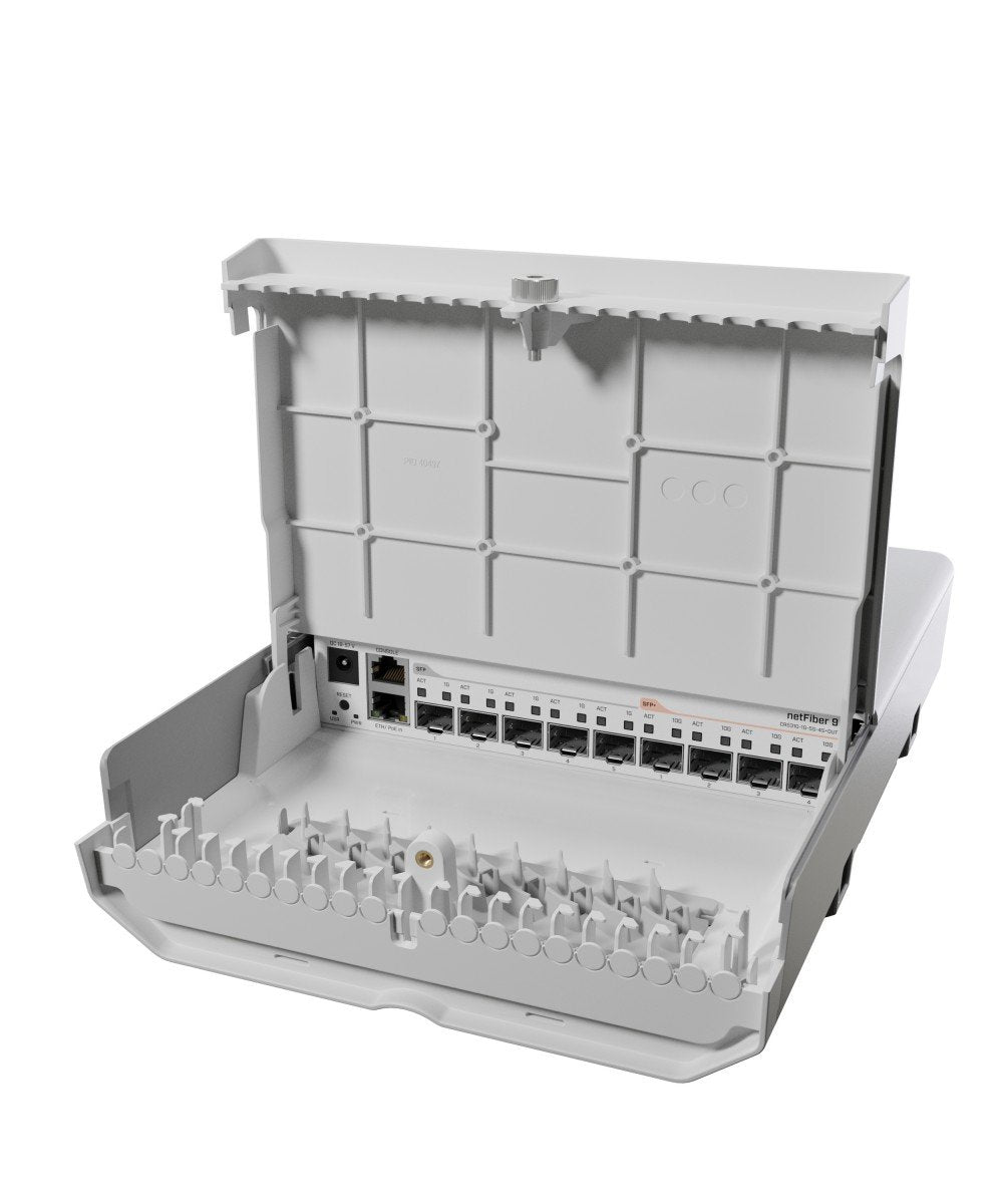 Mikrotik netFiber 9 Gigabit Ethernet (10/100/1000) Connexion Ethernet, supportant l'alimentation via ce port (PoE) Blanc