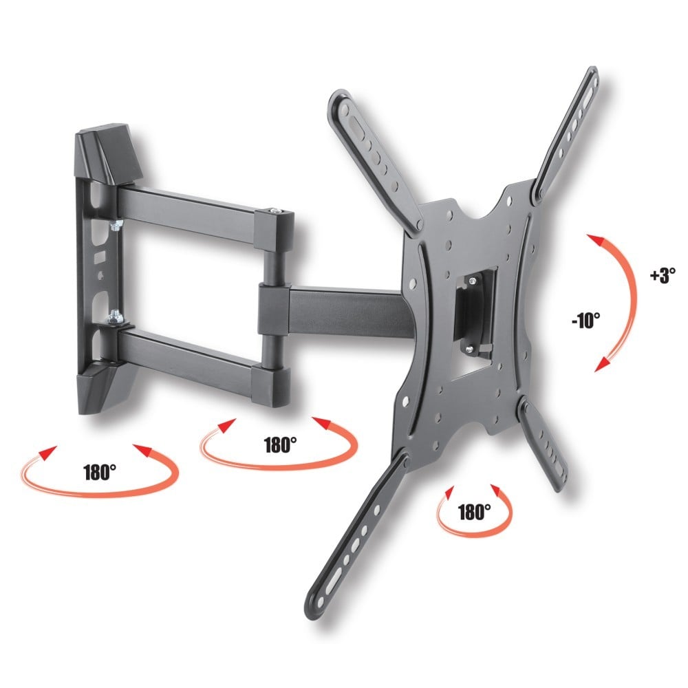 "Techly ICA-PLB 136E Support mural pour TV 32-55"" LED/LCD 30kg pivotant inclinable"