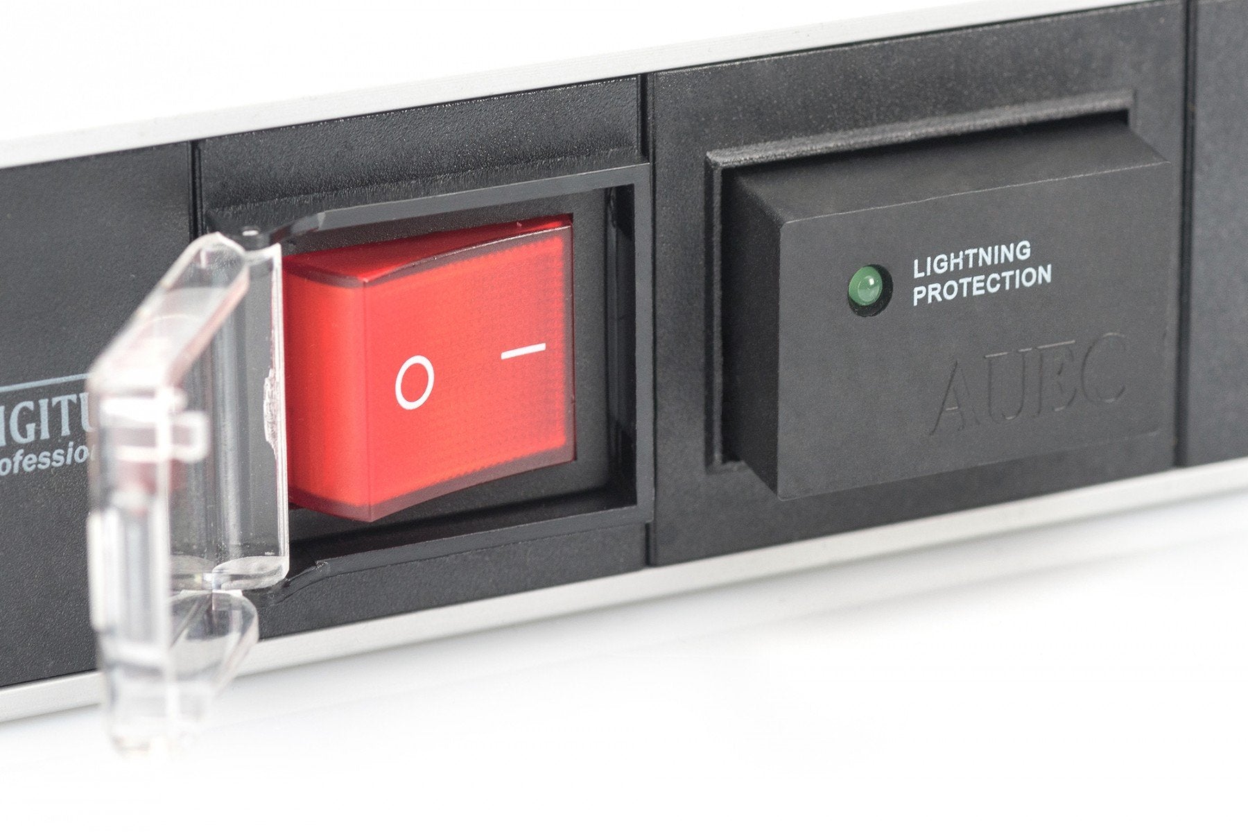Digitus Bloc multiprise avec profilé en aluminium et interrupteur, prise électrique a contact de protection avec 7 sorties, câble d’alimentation de 2