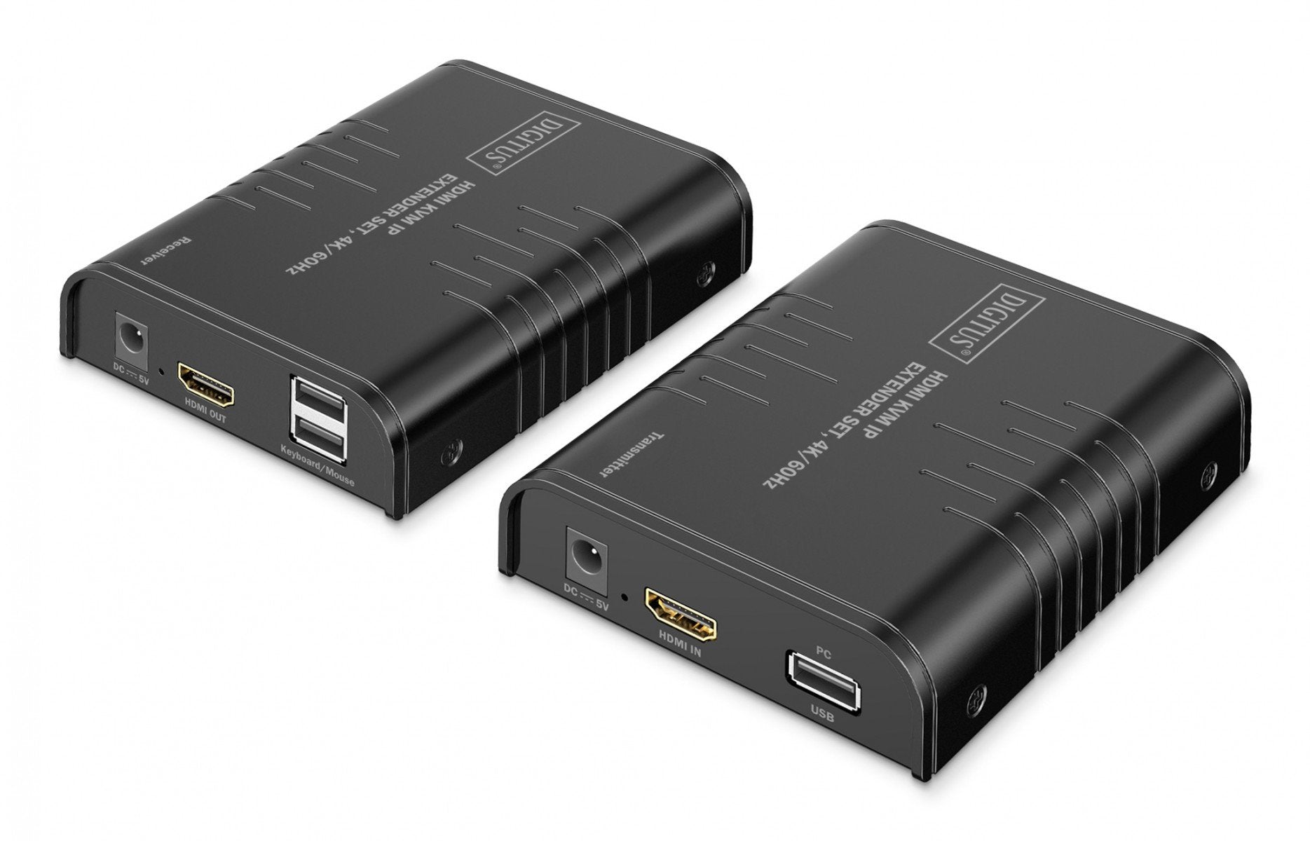 Extenseur HDMI Cat.6 4K/60Hz avec KVM USB 2.0 sur IP 1G jusqu'a 120m/200m, max. 253 récepteurs, écran tactile - ensemble